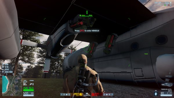 Big guy bringing big guns
